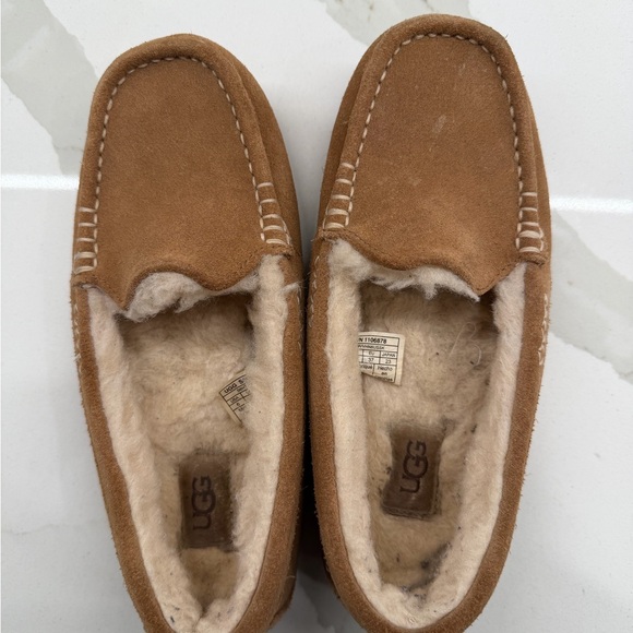 UGG Shoes - UGG Ansley Tan Suede Slippers